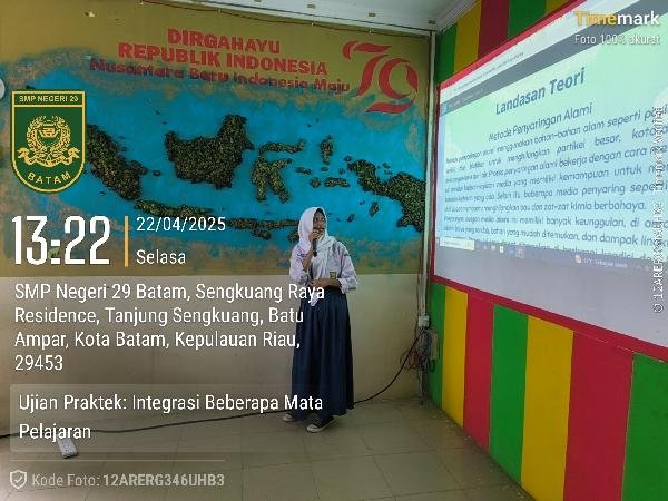 Ujian Praktek Terintegrasi Beberapa MAPEL di SMP Negeri 29 Batam: Kolaborasi Antarmata Pelajaran